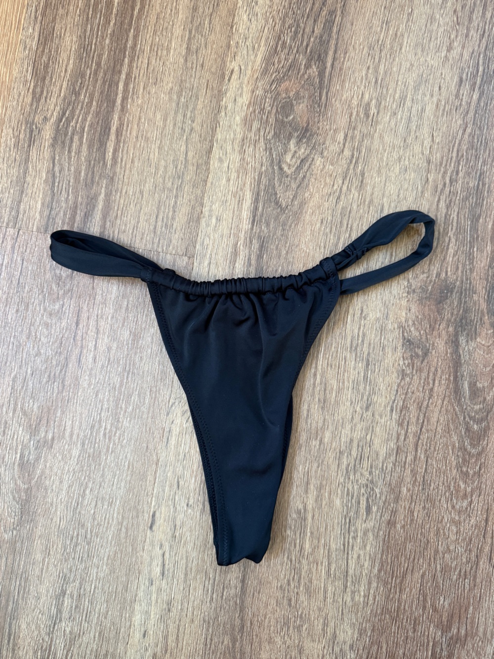 Shade & Shore Black Ruched Cheeky Bikini Bottoms Size Small